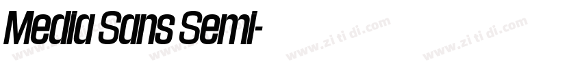 Media Sans Semi字体转换